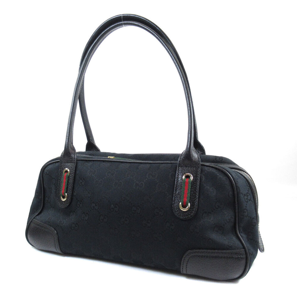 Gucci body GG Bag Boston leather web bow monogram Princy black